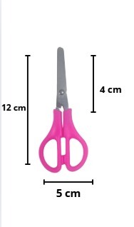 TESOURA ESCOLAR CIS KS-125 COLORIDA